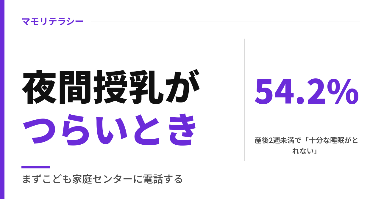 夜間授乳がつらい、いつまで続く？｜産後ワンオペの相談先と産後ケア・訪問・預け先