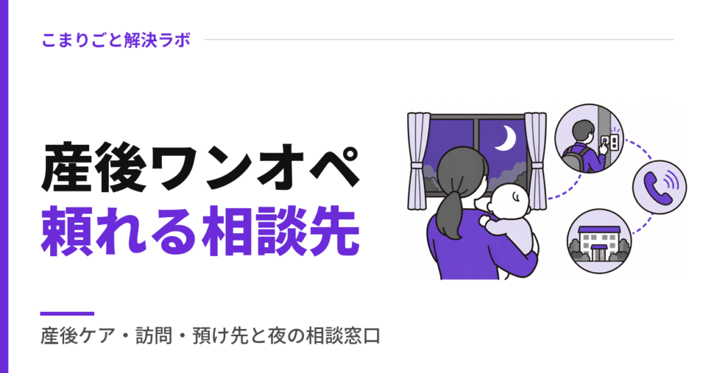 産後ワンオペ頼れる相談先