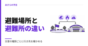 避難場所と避難所の違い